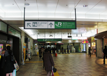 1.亀戸駅北口を出ます